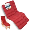 Liegenauflage Auflage Set Gartenliege Sonnenliege Polster Kissen Liege Rollliege