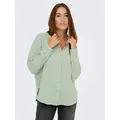 JDY Hemdbluse JDYTHEIS LIFE L/S LOOSE SHIRT WVN NOOS Baumwolle, regular fit grün M (38)