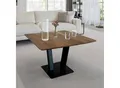FineBuy Couchtisch quadratisch 60 cm Akazie Massivholz Moderner Wohnzimmertisch