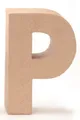 Papp Buchstabe P 17,5x5,5cm Alphabet Initialien Deko PappArt Druckbuchstabe