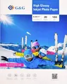G&G Fotopapier 20 Blatt 8,5 x 11 Zoll / 21,6 x 27,9cm hochglänzend 180g/m² - die preiswerte Alternative!