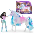Unicorn Academy Layla und Einhorn Glacier (mit echter Mähne und Schweif sowie Bürste) (6072675)