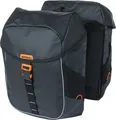 Basil Doppelpacktasche Miles Tarpaulin schwarz orange 34x16x43cm