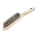 LESSMANN Stahl-Handbürste 4-reih. rostfrei ROF gewellt 0,35 mm 104641
