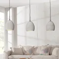 Design Beton 3er Hängeleuchte CEMENT-COLLECTION III Pendelleuchte E14 Hängelampe