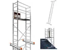 ALTEC AluCombine 3.0-400 | 4m | Alu Fahrgerüst für Heimwerker mit 2 Bockrollen | Baugerüst Rollgerüst Montagegerüst Anlegeleiter