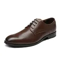 Bruno Marc Herren Anzugschuhe Schnürhalbschuhe Klassischer Business Derby Oxford Hochzeit Schuhe Schnürschuh,Size 42,Dunkel/Braun,SBOX229M-E