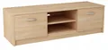 MATKAM Fernsehkommode 2DC H36xB120xT41cm, satinierte Griffe Sonoma Eiche