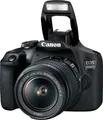Canon EOS 2000D + EF-S 18-55mm f/3.5-5.6 IS II + EF 75-300mm f/4-5.6 III Spiegelreflexkamera Kit 24,1 MP CMOS 6000 x 4000 Pixel Schwarz