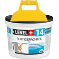 Fertigspachtel Spachtelmasse 15 kg Glättspachtel Fugenspachtel Reinweiss Weiß + Spachtel ohne Zahnung Set RM14