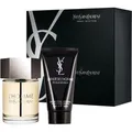 Yves Saint Laurent Lhomme von für Männer 2 Stück Geschenk-Set 3.3oz EDT Spray 1.6oz (Parfum Set) (LAB-LHOM6-A)