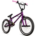bergsteiger BMX-Rad Halifax 20 Zoll, 360° Rotor-System, Freestyle, Mädchen, Jungen, 1 Gang, U-Bremse, violett