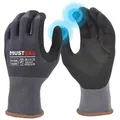 Mustbau Arbeitshandschuhe (3-St) 12/6/3 Pack,mit Touchscreen Gartenhandschuhe Montagehandschuhe L