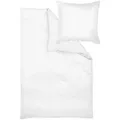 Curt Bauer Mako-Brokat-Damast Bettwäsche Alva 155x220 cm + 80x80 cm | offwhite - weiß