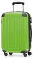 HAUPTSTADTKOFFER Alex - Handgepäck Hartschalen-Koffer Flugzeug erweiterbar Kabinen-Trolley Carry-On Hand Luggage Hardcase, 4 Rollen, 55 cm, 42 L,Apfelgrün