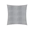 Lumaland Sonnensegel Quadrat | 3 x 3 Meter Wetterbeständiger Sonnenschutz inkl. Befestigungsseile | Terrasse, Garten & Balkon Schattenspender mit UV-Schutz [Hellgrau]