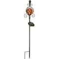 Northpoint LED Solar Gartenstäbe Außenbereich umweltfreundlich wetterbeständig Barock rot