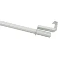 GARDINIA Scheibenstange Spannvitrage, Ø 9 mm, 1-läufig, ausziehbar, ohne Bohren, geklemmt, Metall, Serie Spannvitrage  Ø7/9 mm weiß Ø 9 mm x 60 cm - 90 cm