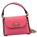 Florence Leder Tasche Umhängetasche coralle rosa OTF817E