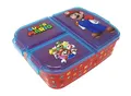 Theonoi Brotdose für Kinder – Lunchbox mit 3 Fächern & Unterteilung – BPA-freie Sandwichbox für Schule & Kindergarten – Pikachu Design (Super Mario)