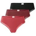 Schiesser String Modern Multipacks (3er Pack) Spitzenbänder, Baumwollmischung, Single Jersey bunt 42