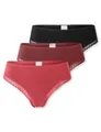 Schiesser Damen 3PACK Tanga String mit Spitze - Modern Multipacks