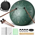 CAHAYA Steel Tongue Drum 12 Zoll 13 Töne: Zungentrommel Schlagzeug Anfänger