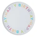 BUTLERS Geburtstag Kuchenplatte Porzellan Ø32cm HAPPY BIRTHDAY | Kuchenteller pastell-bunt Herzlichen Glückwunsch | Servierteller Geburtstagsgruß | Partygeschirr für Geburtstagsfeier Party Dekoration