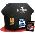Old South - Grillabdeckung Wetterfest - Grill Abdeckhaube für Weber, Napoleon, Enders, Rösle Gasgrill - Grillhaube Cover Wasserdicht (170 x 65 x 115 cm)