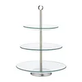 relaxdays Etagere transparent/silber Höhe: 40,0 cm, 1 St.