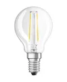 Osram Filament LED Lampe mit E14 Sockel, Tropfenform, Warmweiss (2700 K), 2,50 W, Ersatz für 25-W-Glühbirne