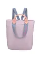 Fritzi Ju Lighty Lilac Backpack Nylon Damen Rucksack Festival City Uni ultra leicht verstellbare Träger Kurzgriff 38 x 30 x 17 cm, Lila