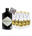 Hendrick's Gin (44% Vol., 0,7L) & 5 x Th. Henry Tonic (0,2L) inkl. 0,75 € Pfand