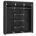 SONGMICS Stoffschrank, RYG12B schwarz 150,0 x 45,0 x 175,0 cm, 1 St.