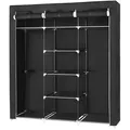 Stoffschrank   , schwarz , Maße (cm): B: 150 H: 175