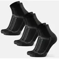 LONG DISTANCE RUNNING QUARTER SOCKEN - 3-Pack - Schwarz/Grau - 35-38