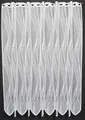 Gardinen Kranzusch Scheibengardine Welle 90x126,5 cm H/B ganz weiß Bistrogardine Vorhang Küche 1er Pack