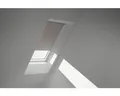 VELUX Verdunkelungsrollo uni hell-taupe manuell Rahmen weiß DKL M12 4580SWL