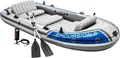 Intex 68325 Schlauchboot Set bis 5 Personen "Excursion 5" 366 x 168 x 43 cm, inklusvie Paddel und Luftpumpe, Maximale Tragfähigkeit 455 kg