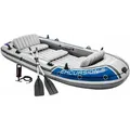 Intex Schlauchboot Intex Excursion 5 Set Schlauchboot grau blau, 366 x 168 x 43 cm bunt|grau