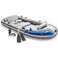 INTEX Boot "Excursion 5" SET inkl. Alu-Paddel + Pumpe, bis 600kg, 366x168x43cm