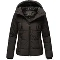 Marikoo Winterjacke Shimoaa XVI Mit breiter Steppung und großer Kapuze schwarz S