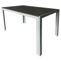 Gardissimo FIRE SOUL Nonwood Alu-Gartentisch Gartenmöbel 120x70cm silber