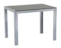Gardissimo Aluminium Gartentisch Soul 120x70 Silber mit Nonwood Tischplatte, Absolut Wetterfest