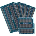 EPLZON Prototype Board Lötbares Breadboard Doppelseitig Leiterplatte PCB Circuit Board zum Schweißen von Arduino, DIY elektronische Artikel(5 Stück + 2 Stück,blau)