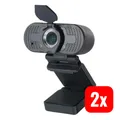 Renkforce Full HD-Webcam Kamera Microfon PC 1920x1080 Pixel Klemme 2 STÜCK