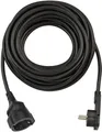 Brennenstuhl H05VV-F3G1,5 mit Kischu u. Flachstecker Verlängerungskabel, F-Stecker, Typ F (Schuko) (1000 cm)
