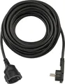 Brennenstuhl Verlängerungskabel 10m H05VV-F 3G1,5 | Schutzkontakt | Flachstecker | Kindersicherung | schwarz