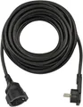 Verlängerungskabel mit Winkel-Flachstecker 10 m H05VV-F3G1,5 schwarz 1168980010