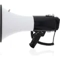 Nedis Megaphon - Maximale Reichweite: 1500 m - max. Lautstärke-Regler: 120 dB - Abnehmbares Mikrofon (Megaphon) (MEPH250WT)
